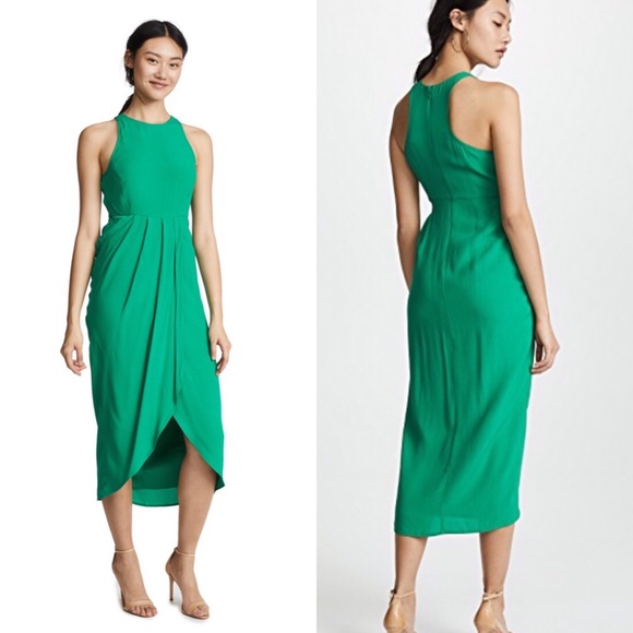 Yumi Kim Dresses & Skirts - Yumi Kim “So Social” Midi Dress in Emerald Green